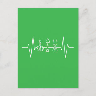 Cartes Pour Fêtes Annuelles Gardener - Outils de jardin Heartbeat Gardener Cad