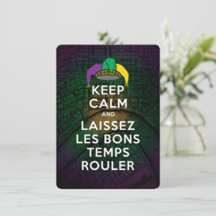 Cartes Pour Fêtes Annuelles GARDER CALME et LAISSEZ LES BONS TEMPS ROULER