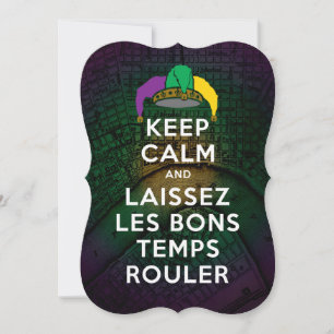 Cartes Pour Fêtes Annuelles GARDER CALME et LAISSEZ LES BONS TEMPS ROULER