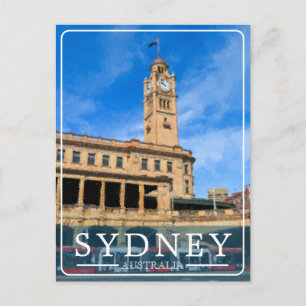 Cartes Pour Fêtes Annuelles Gare centrale de chemin de fer de Sydney Vintage