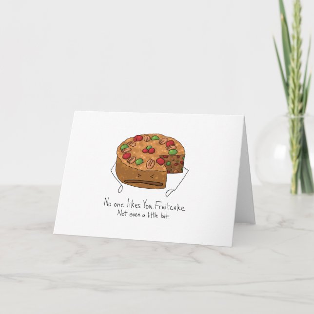 Cartes Pour Fêtes Annuelles Gâteau de fruits secs - personne vous aime (Devant)