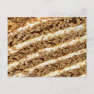 Cartes Pour Fêtes Annuelles Gâteau Medovik Abstrait