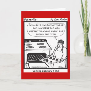 Cartes Pour Fêtes Annuelles Gay gingerbread Men