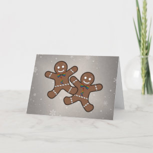 Cartes Pour Fêtes Annuelles Gay pride Noël Gingerbread Hommes Couple