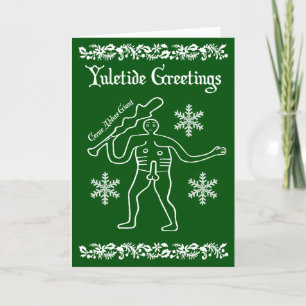 Cartes Pour Fêtes Annuelles Géant de Cerne Abbas, Yuletide, Noël
