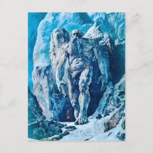 Cartes Pour Fêtes Annuelles Géant de glace puissant Jötun dans un paysage glac