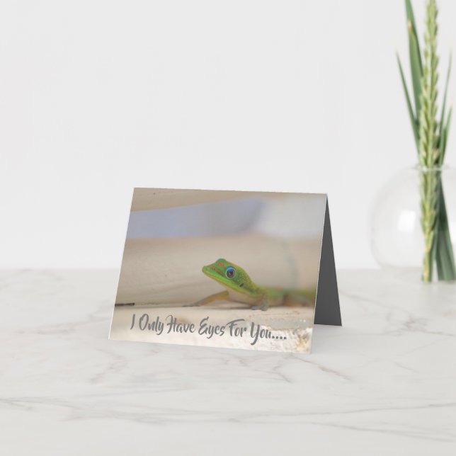 Cartes Pour Fêtes Annuelles Gecko coloré (Devant)