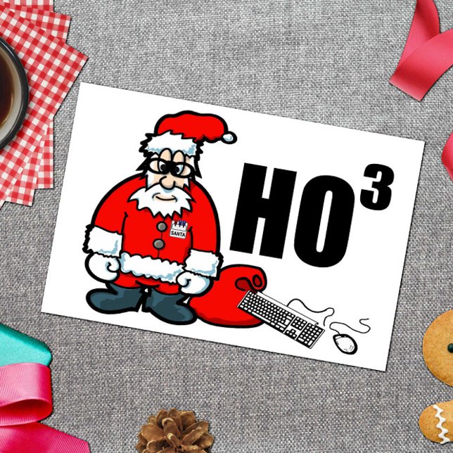 Cartes Pour Fêtes Annuelles Geek père Noël (Créateur téléchargé)