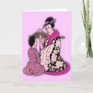 Cartes Pour Fêtes Annuelles Geisha