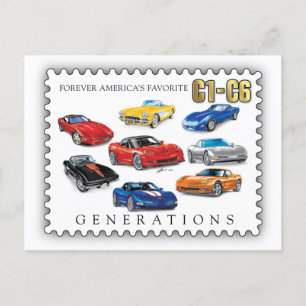 CARTES POUR FÊTES ANNUELLES GÉNÉRATIONS D'ART AUTOMOBILE