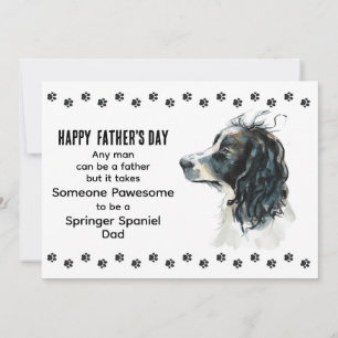 Cartes Pour Fêtes Annuelles Génial Meilleur Papa de Springer Spaniel Fête des 