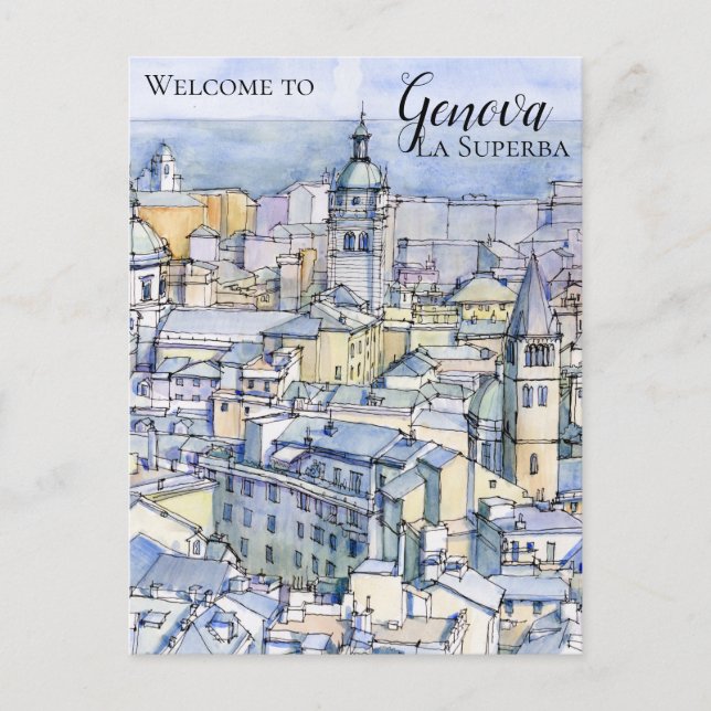 Cartes Pour Fêtes Annuelles Genova la superba (Devant)