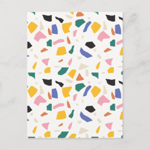 Cartes Pour Fêtes Annuelles Géométrique minimaliste colorée