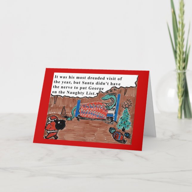 Cartes Pour Fêtes Annuelles George le Dragon (Devant)