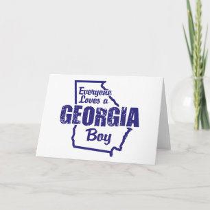 Cartes Pour Fêtes Annuelles Georgia Boy