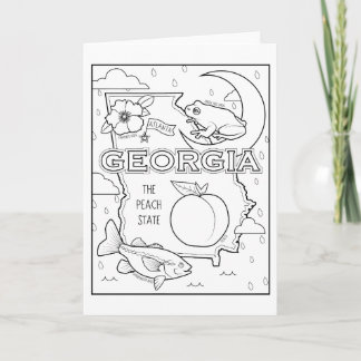 Cartes Pour Fêtes Annuelles georgia couleur me collage