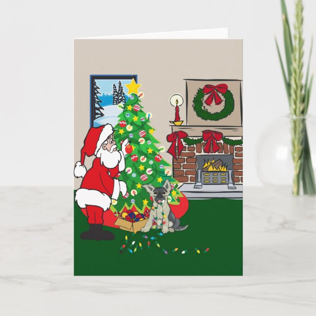 Cartes Pour Fêtes Annuelles germain shepard (Devant)