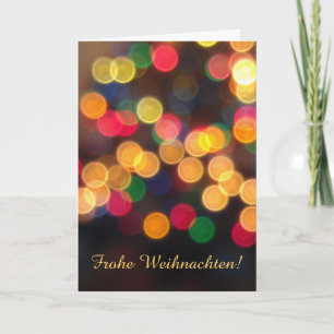 Cartes Pour Fêtes Annuelles German : Joyeux Holidays lights