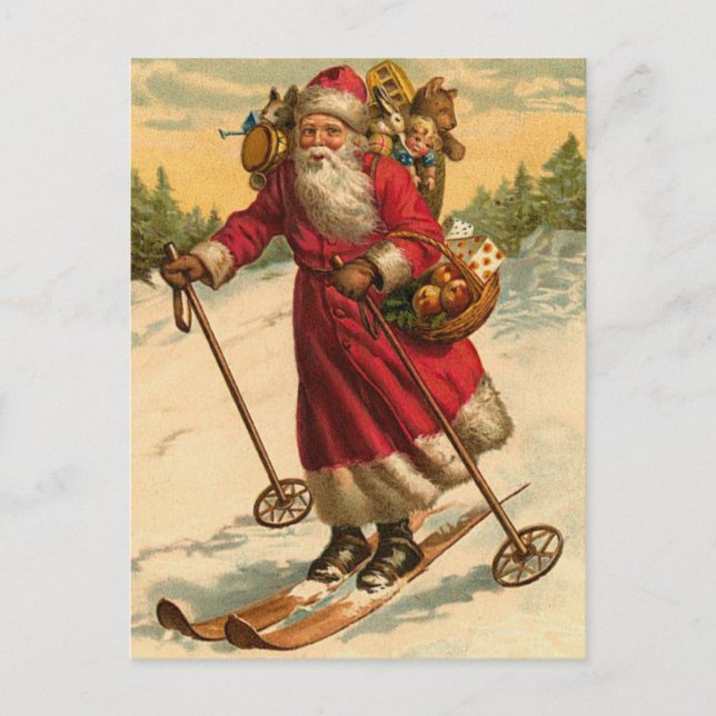 Cartes Pour Fêtes Annuelles German Santa Christmas Postcards (Devant)