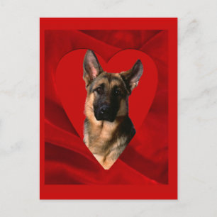Cartes Pour Fêtes Annuelles German Shepherd Valentine