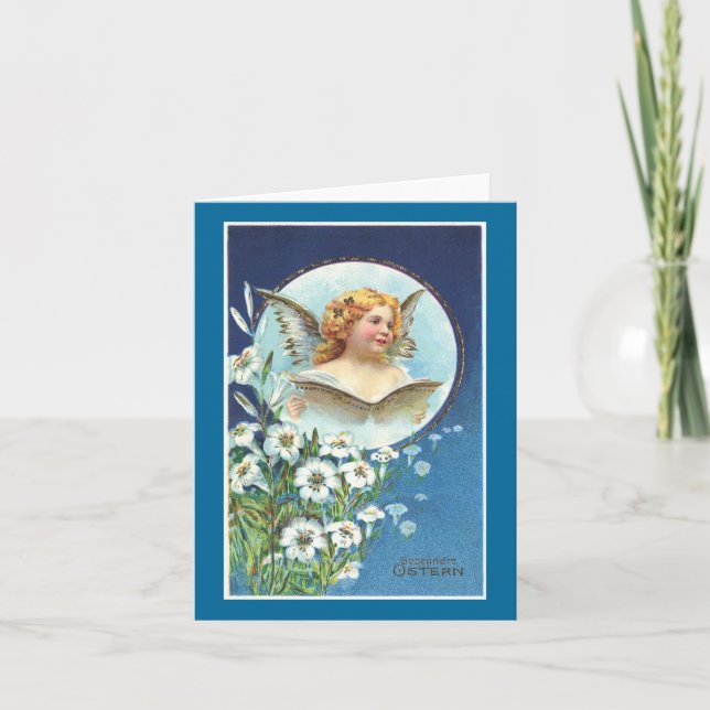 Cartes Pour Fêtes Annuelles Gesegnete Ostern, bénédiction de Pâques (Devant)