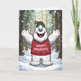 Cartes Pour Fêtes Annuelles Getting Yeti for the Holidays