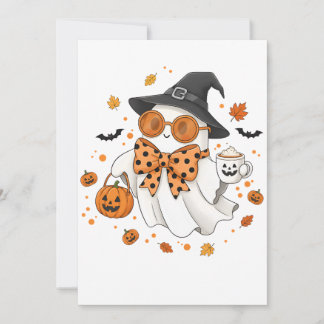 Cartes Pour Fêtes Annuelles Ghoulista la fantôme adorable de la mode d'Hallowe
