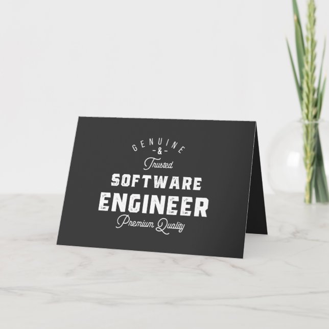 Cartes Pour Fêtes Annuelles Gift for Software Engineer (Devant)