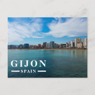Cartes Pour Fêtes Annuelles Gijón Espagne Voyage Côtiers