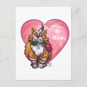 Cartes Pour Fêtes Annuelles Ginger Cat Saint-Valentin