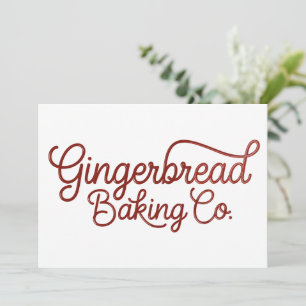 Cartes Pour Fêtes Annuelles Gingerbread Baking Co Noël
