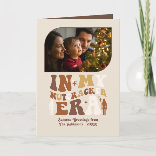 Cartes Pour Fêtes Annuelles Gingerbread Dance Fun Retro Christmas Photos (Devant)