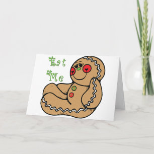 Cartes Pour Fêtes Annuelles GingerBread Man Drôle Noël
