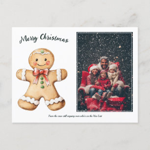 Cartes Pour Fêtes Annuelles Gingerbread Salutations Photo