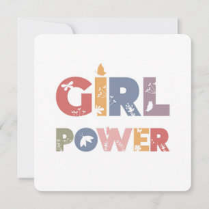 Cartes Pour Fêtes Annuelles Girl Power