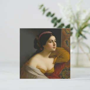 Cartes Pour Fêtes Annuelles "Giulia Isabella Lombardi" Portrait féminin
