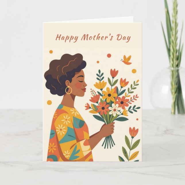 Cartes Pour Fêtes Annuelles Give Her Flowers Mother's Day Card (Devant)