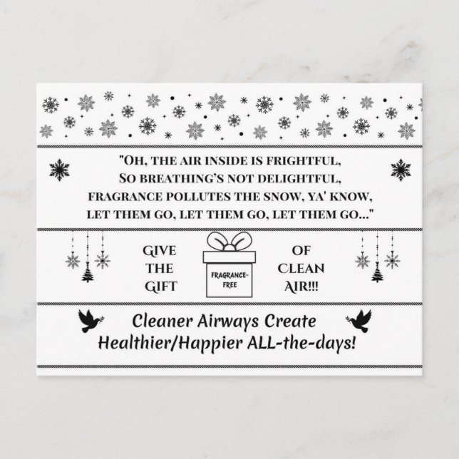 Cartes Pour Fêtes Annuelles Give the Gift of Clean Air (Devant)