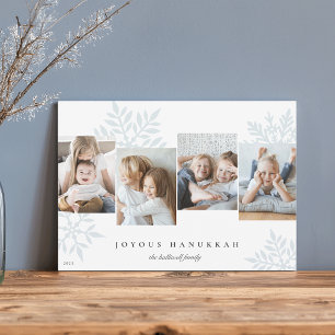 Cartes Pour Fêtes Annuelles Glace   Snowdrop 4 Photo Collage Hanoukka