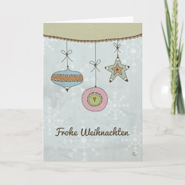 Cartes Pour Fêtes Annuelles Glad Christmas (Devant)