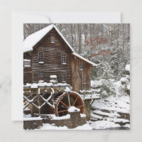 Glade Creek Grist Mill en hiver