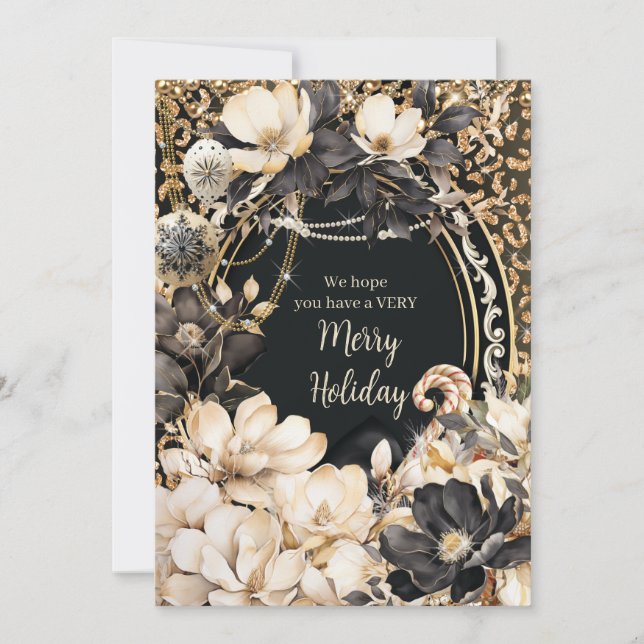 Cartes Pour Fêtes Annuelles Glamimour Holiday Cards (Devant)