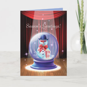 Cartes Pour Fêtes Annuelles Glass Holiday Fantasy Corporate Greeting Card