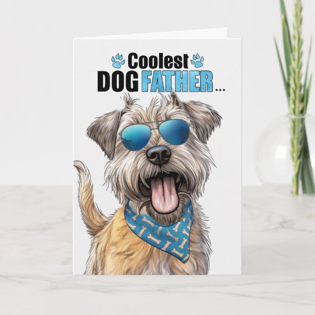Cartes Pour Fêtes Annuelles Glen of Imaal Terrier Chien Coolest Papa Fête des  (Devant)