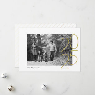 Cartes Pour Fêtes Annuelles Glitter Playful 2025 Photo