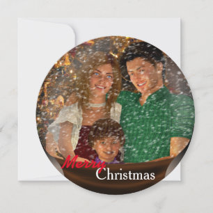 Cartes Pour Fêtes Annuelles Globe des neiges Salutation de Noël