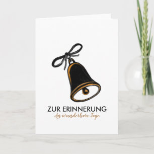 Cartes Pour Fêtes Annuelles Glöckchen Kohlezeichnung Karte
