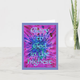 Cartes Pour Fêtes Annuelles Gloire à Dieu Citation Biblique Personnalisée