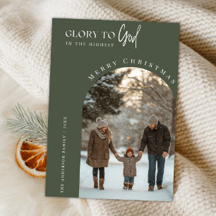 Cartes Pour Fêtes Annuelles Gloire Religieuse À Dieu Arche de Noël Photo