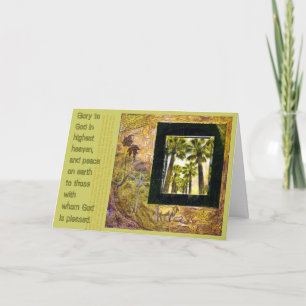 Cartes Pour Fêtes Annuelles Glory to God Christmas Card